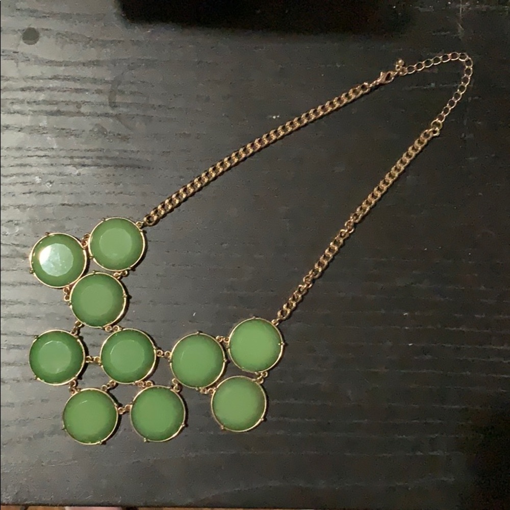 Green Statement Neckalce